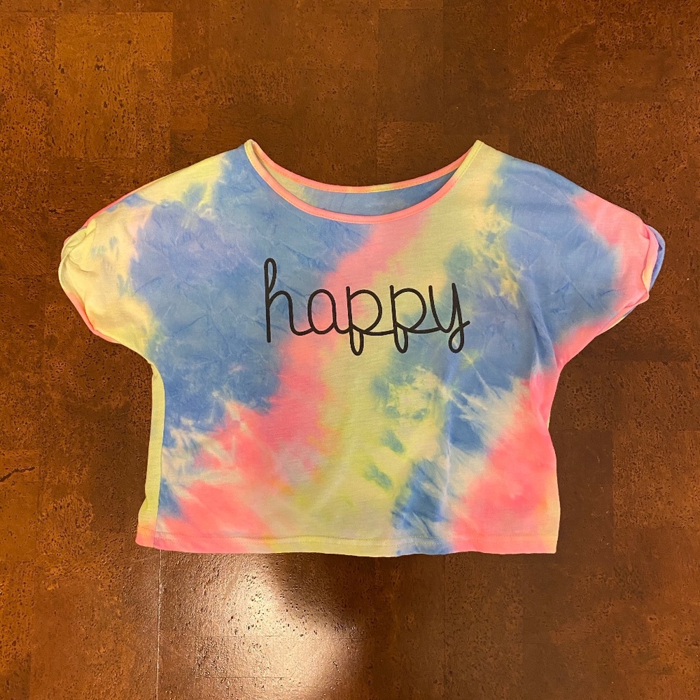Happy Tie-Dye Crop Top